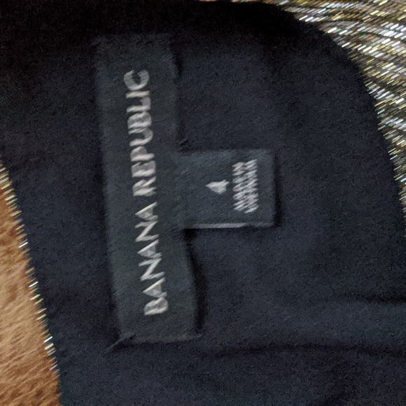 BANANA REPUBLIC High Low Metallic Dress - Picture 16 of 16